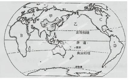 七大洲地图轮廓手绘简图