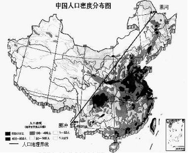 中国南北分界线_中国的人口分界线